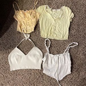 4 crop tops bundle
